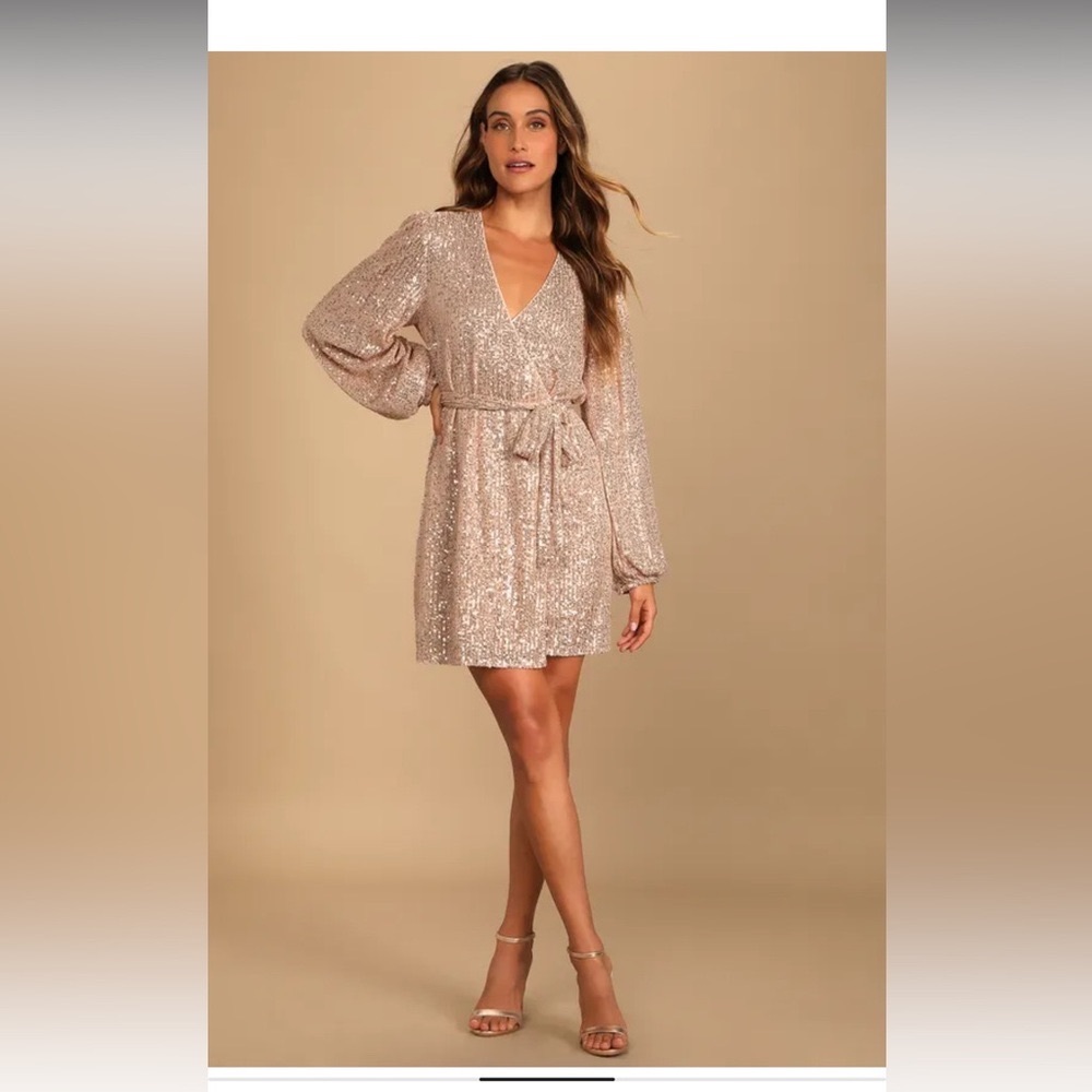 NWT Lulus The Vintage Shop Sequin Dress Size M
